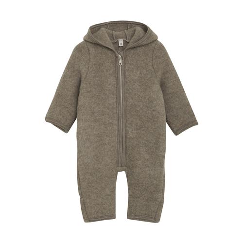 Huttelihut Heldragt I Uldfleece Savannah Melange  Savannah Melange 56 cm  Brun  56 cm  Unisex