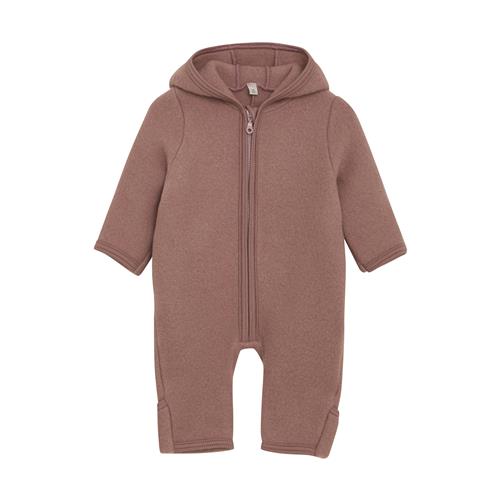 Huttelihut Heldragt I Uldfleece Burlwood  Burlwood 86 cm  Lyserød  86 cm  Unisex