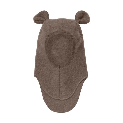 Huttelihut Balaclava I Uldfleece Med Ører Brown Melange  Brown Melange 50 cm  Brun  50 cm  unisex