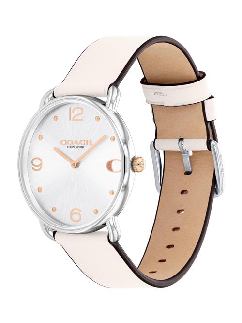 COACH Analogt ur 'ELLIOT'  creme / sølv