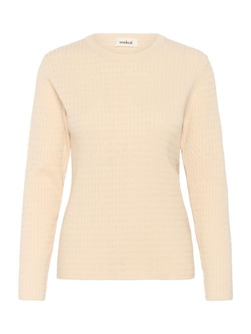 SOAKED IN LUXURY Pullover 'Spina'  lysebeige