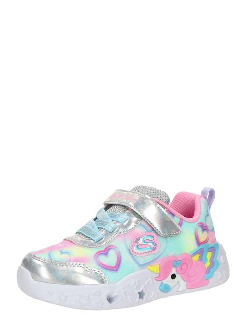 SKECHERS Sneakers 'UNICORN CHARMER'  turkis / lilla / pink / sølv