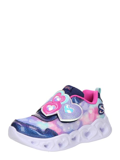 SKECHERS Sneakers 'HEART LIGHTS - LOVIN REFLECTION'  navy / lyseblå / lyselilla / pink