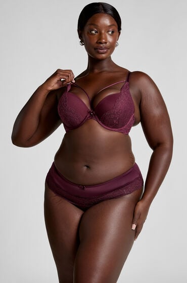 Se Hunkemöller Paris Boxer-g-streng lilla ved Hunkemøller