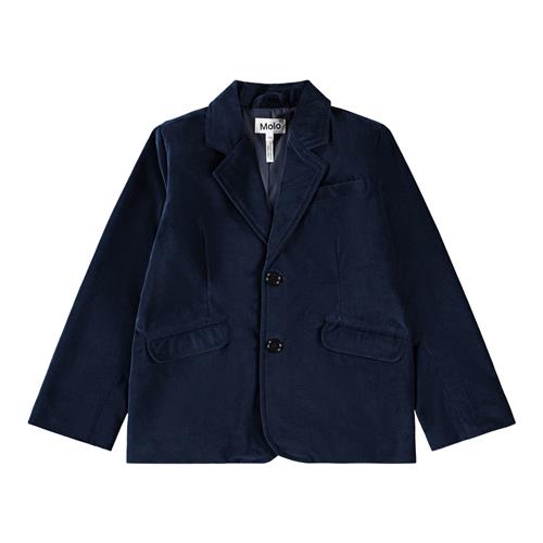 Molo Hieronymus Blazer I Velour Galaxy Blue  Galaxy Blue 128 cm  Marineblå  128 cm  mand