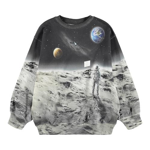 Molo Monti Sweatshirt Moon Traveller  Moon Traveller 116 cm  Sort  116 cm  mand