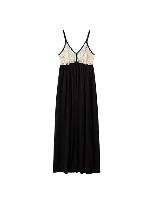 MANGO Sommerkjole 'Eva'  sort / offwhite