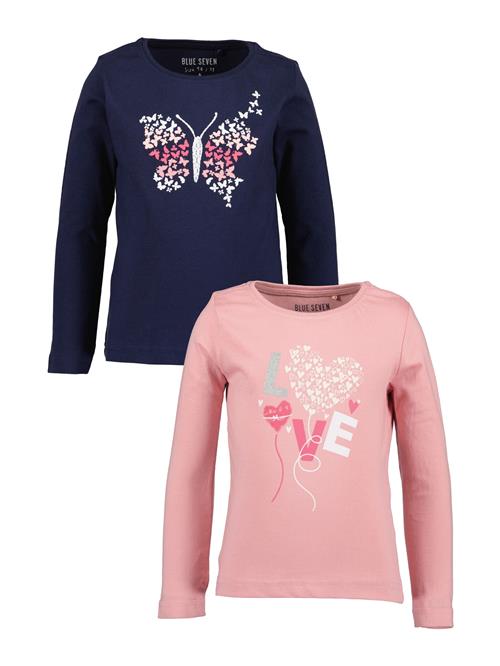 BLUE SEVEN Bluser & t-shirts  marin / pink / lyserød / hvid