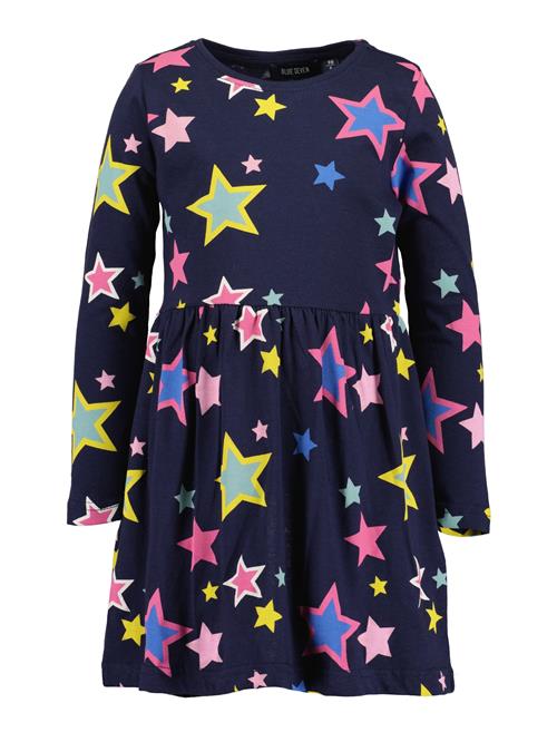 BLUE SEVEN Kjole  navy / royalblå / gul / lys pink