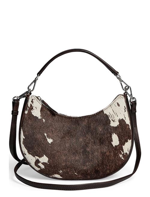 Heliambg Cross. Bag, Cow Print Markberg Brown