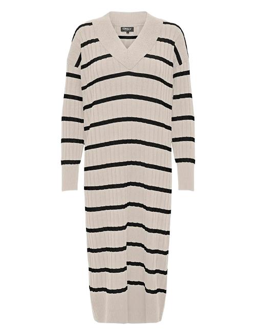 Onlnew Tessa L/S Midi V Dress Knt Noos ONLY Cream