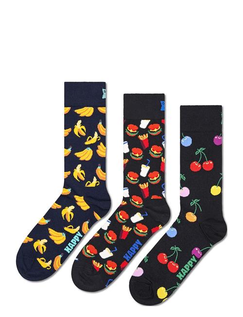 Se 3-Pack Classic Banana Socks Happy Socks Navy ved Booztlet