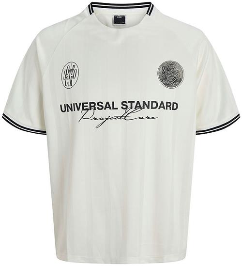 Jack & Jones T-shirt - JcoCover Retro Football - Cloud Dancer