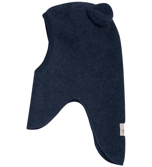 Huttelihut Elefanthue - Uldfleece - 1-lags - Navy m. Ører