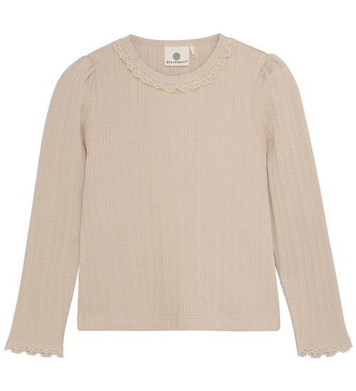 En Fant Bluse - Rib - French Oak m. Hulmønster