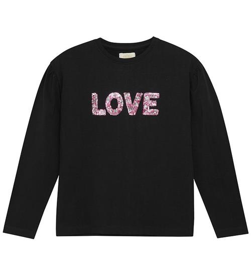 Creamie Bluse - Sort m. Print