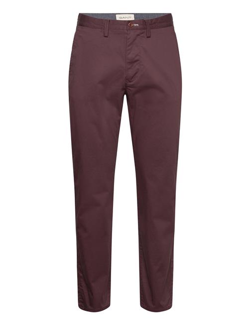 Regular Twill Chinos GANT Burgundy