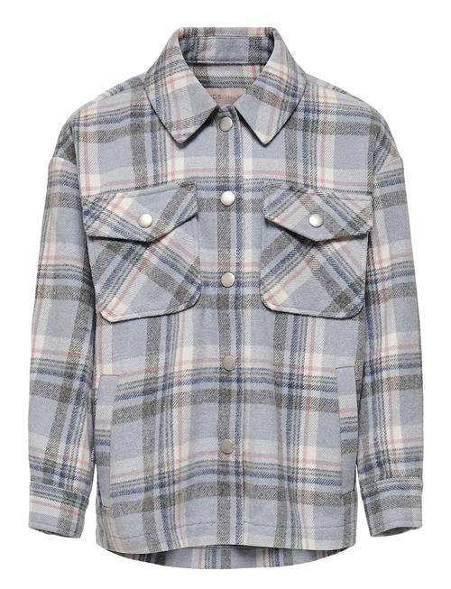 Koncharlotte Check Shacket Pnt Kids Only Grey