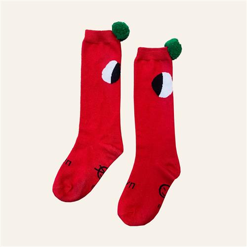 Wynken Pom Pom Sokker Ladybird Red  Ladybird Red 23/26EU  Rød  23-26 EU  Unisex