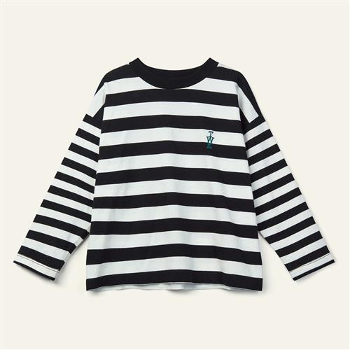 Wynken Duet T-shirt Med Lange Ærmer Black Ecru  Black Ecru 10Y  Sort  10 år  Unisex