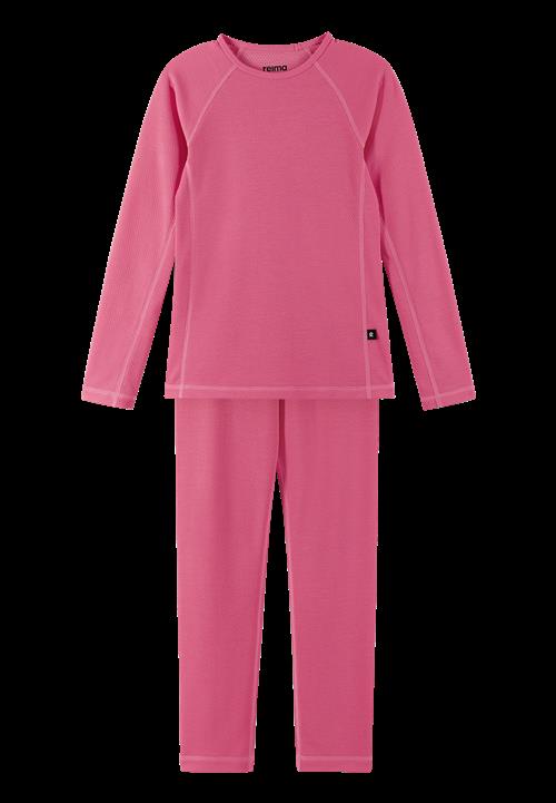 Reima Lani Termisk Basislag-sæt Soft Coral  Soft coral-100 cm  Lyserød  100 cm  Unisex