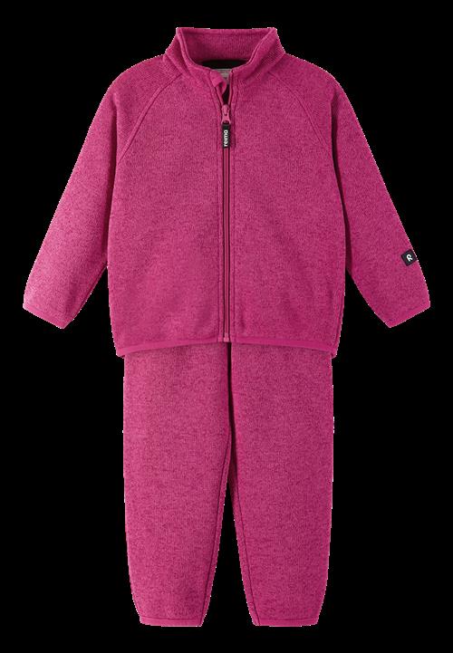 Reima Tahto Fleece-sæt Rosy Berry  Rosy Berry-110 cm  Lyserød  110 cm  Unisex