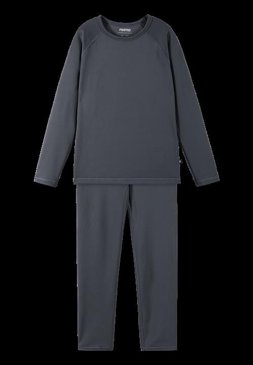 Reima Lampo Termisk Basislag-sæt Soft Black  Soft black-80 cm  Sort  80 cm  Unisex