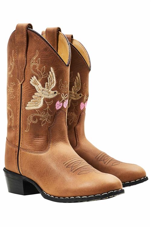 Copenhagen Colors Limited Cowboystøvler Cognac Dove  Cognac Dove 32 EU  Brun  32 cm  kvinde