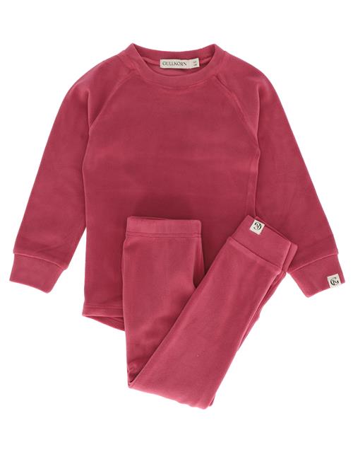 Gullkorn Design Jona Fleece-sæt Warm Rose  Warm Rose 86/92 cm      kvinde