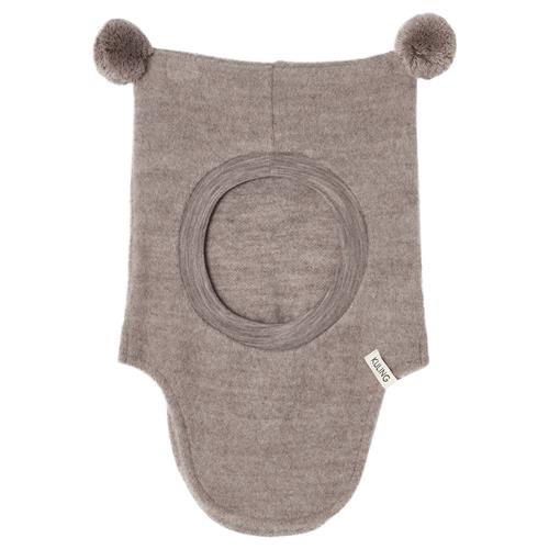 Kuling Adelaide Balaclava I Uld Brown Melange  52 cm Wool Brun  52 cm  Unisex