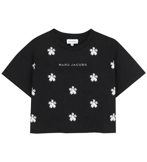 Little Marc Jacobs T-shirt - Cropped - Sort m. Print