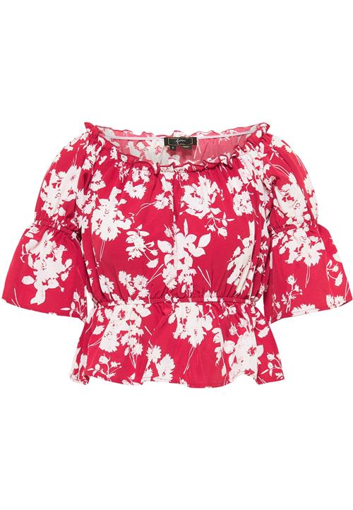 faina Bluse  rød / hvid