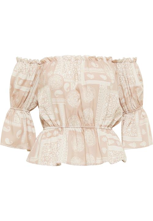 IZIA Bluse  beige / lysebeige
