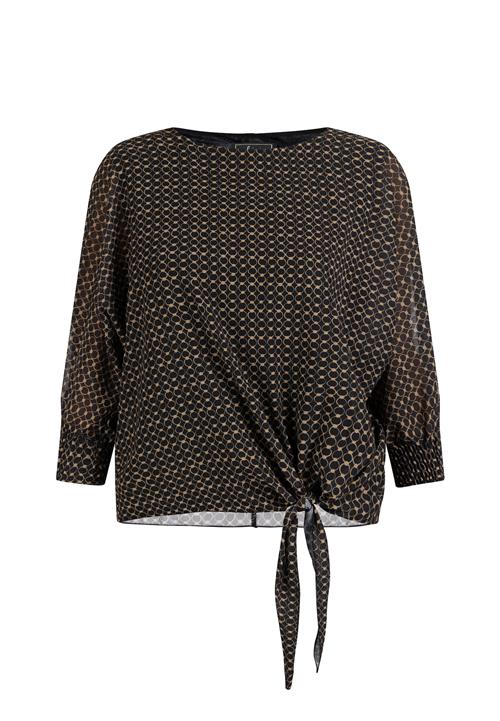 faina Bluse  brun / sort