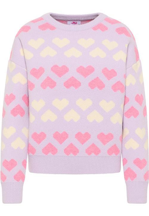 Se MYMO Pullover 'Blonda'  champagne / lyselilla / lys pink ved About You