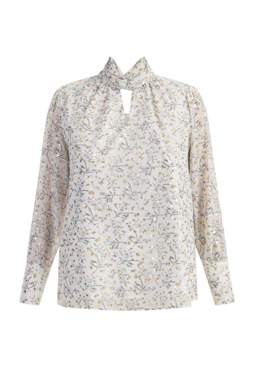 faina Bluse  guld / gammelrosa / sort / offwhite