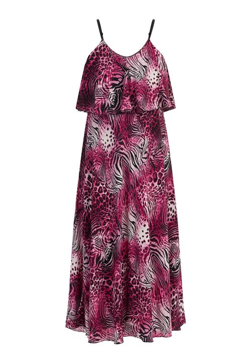 faina Sommerkjole  pink / fuchsia / sort / hvid
