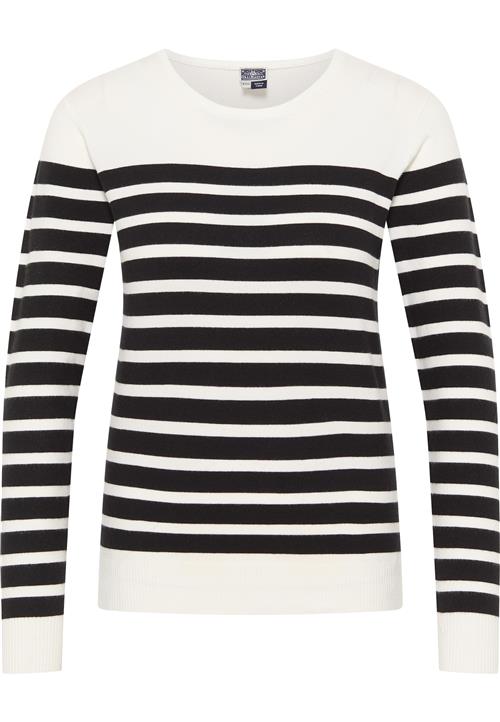 DreiMaster Maritim Pullover 'Takelage'  sort / uldhvid