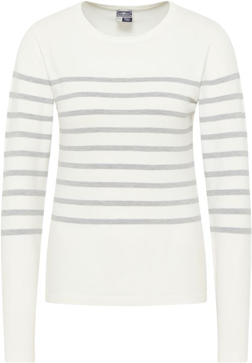 DreiMaster Maritim Pullover  grå / hvid