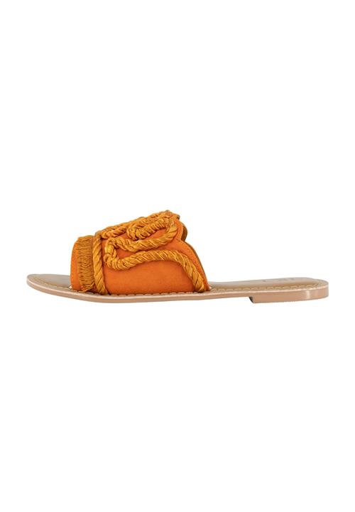 IZIA Pantoletter  beige / orange