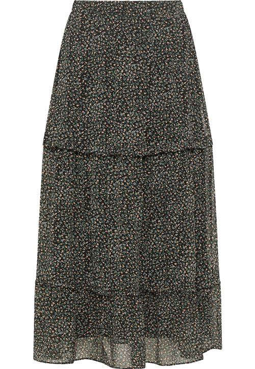 DreiMaster Vintage Nederdel  brun / grøn / sort / hvid