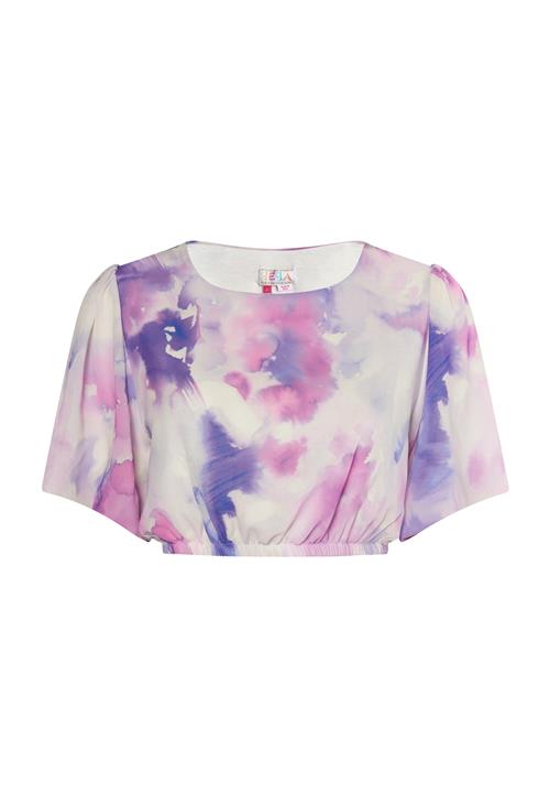 IZIA Bluse  lilla / pink / hvid