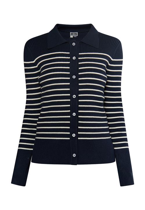 DreiMaster Maritim Cardigan  marin / uldhvid