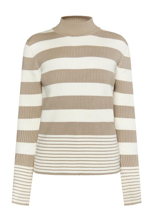 DreiMaster Klassik Pullover 'Ledkin'  mørkebeige / offwhite