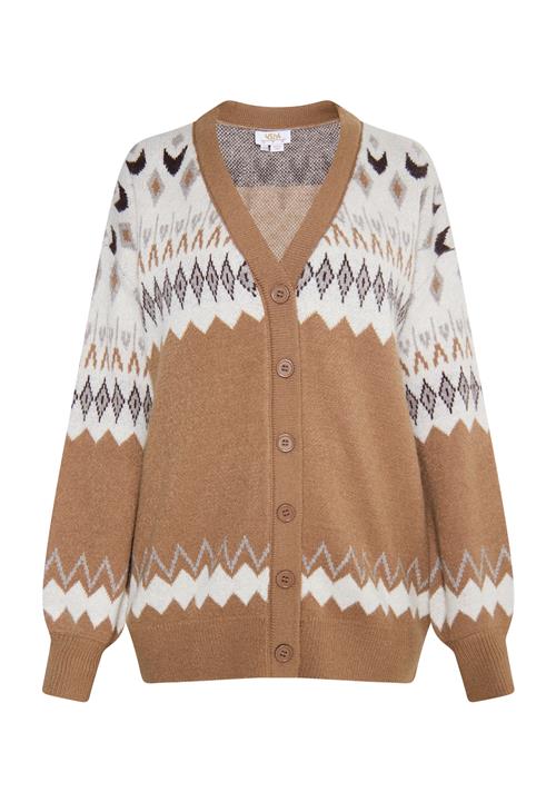 usha FESTIVAL Cardigan  ecru / karamel / choko / lysegrå