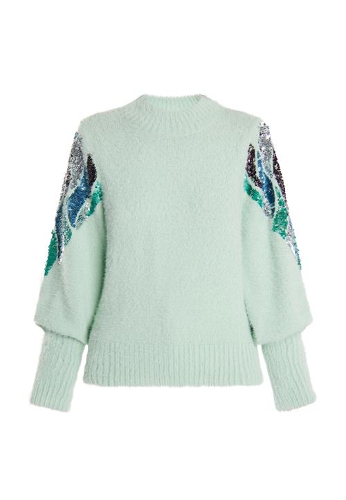 IZIA Pullover 'Gaya'  blå / grøn / mint / sølv