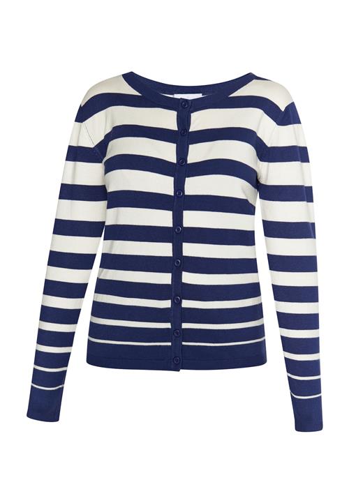 usha BLUE LABEL Cardigan 'Fenia'  marin / hvid