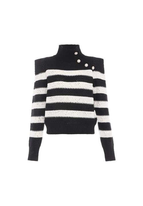 faina Pullover  sort / hvid