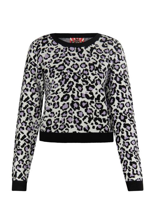 myMo ROCKS Pullover 'Ucy'  lyselilla / sort / hvid
