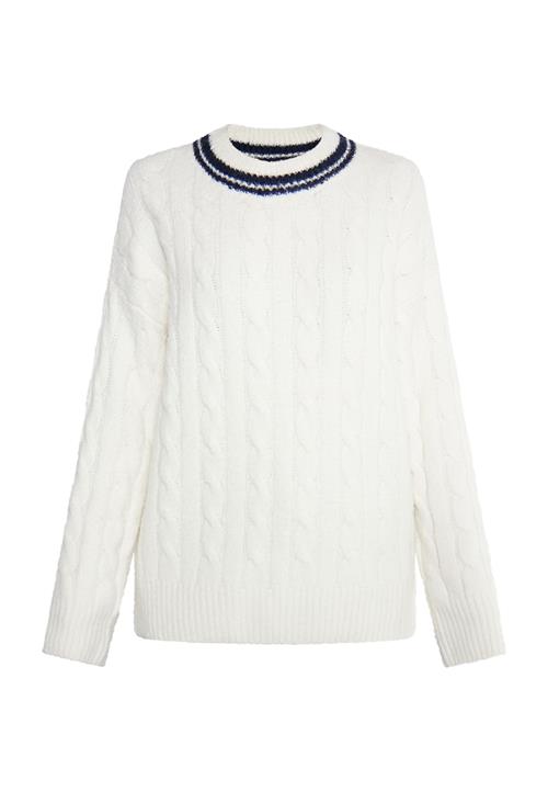 DreiMaster Maritim Pullover 'Eissegler'  navy / hvid